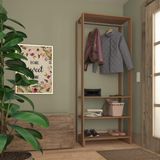 Módulo para Closet 1 Cabideiro 3 Prateleiras Yes Nova Mobile