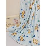 Manta Kyor Plus Baby Filhotes Azul  Jolitex  Microfibra