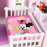 Cobertor  Disney Baby Minnie Brincando Jolitex  Rosa