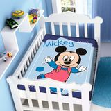 Cobertor  Disney Baby Mickey Passinhos Jolitex Marinho