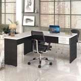 Mesa de Escritório em L 1,60x1,60m com 2 Gavetas Work30 Compace