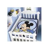 Cobertor  Disney Baby Mickey Carrinho Jolitex Marinho