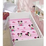 Manta De Microfibra Soft Disney Baby Minnie Coração Rosa