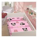 Manta De Microfibra Soft Disney Baby Minnie Ursinhos Rosa