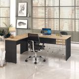 Mesa de Escritório em L 1,80x1,60m com 2 Gavetas Work30 Compace