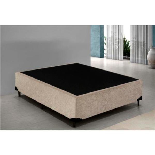 Cama-Box-Casal-Colchao-Top-Line-Mola-Bonnel---Box-Suede-Bege-Serra-Negra-63x138x188