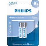 Pilhas Alcalinas Aaa Blister Com 2 Unidades Lr03p2b/59