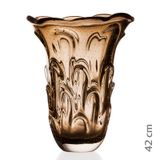 Vaso Em Cristal Murano Marron  São Marcos