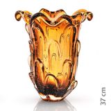 Vaso Em Cristal Murano Marron  São Marcos