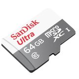 Cartão de Memória Classe 10 SanDisk Ultra com Adaptador SD 64GB
