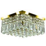 Lustre De Cristal Legitimo Wonderwall 30x30 Dourado