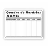 Quadro Planejamento Mensal - Planner - Horario 01