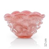 Vaso Em Cristal Murano Rosa  São Marcos