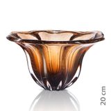 Vaso Em Cristal Murano Marron  São Marcos