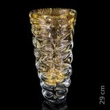 Vaso Em Cristal Murano Com Ouro 24 K  São Marcos