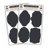 Etiqueta Adesivo Rótulo Lousa Quadro Negro Grande 8 Unidades