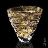 Vaso Em Cristal Murano Com Ouro 24 K  São Marcos