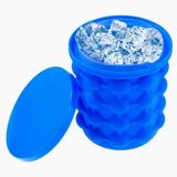 Mini Balde Forma De Gelo Silicone Ice Magic Cube Da Tv