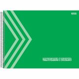 Caderno Desenho UNIV Capa Dura Verde 60F