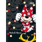 Caderno Brochura 1/4 Capa Dura Minnie 80fls.