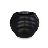 Vaso De Planta Redondo Decorativo Polietileno 25x30 Preto