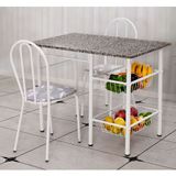 Conjunto de Mesa com 2 Cadeiras Alice Iguatemi Branco