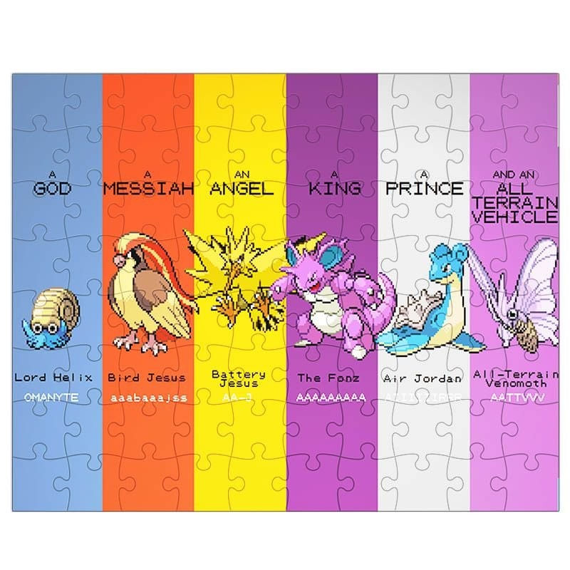 Quebra-Cabeça 90 Peças 30cm Pokémon Mapa Kanto