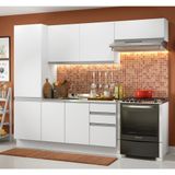 Cozinha Compacta Madesa 100% MDF Acordes Glamy Com Armário e Balcão