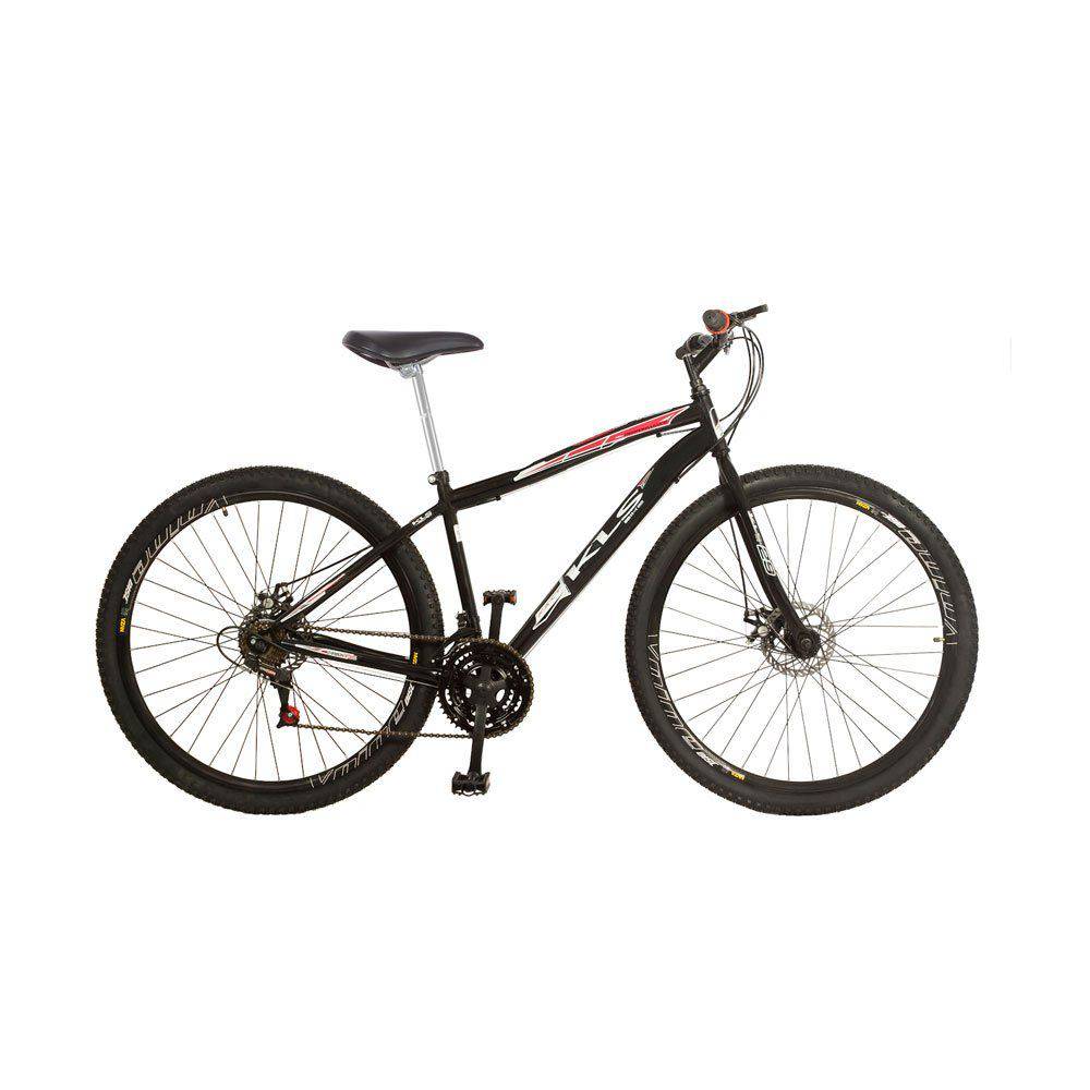 Menor preço em Bicicleta Sport Gold Aro 29 Mountain Bike Freio à Disco Quadro em Aço Carbono 21 Marchas KLS Preto