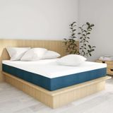 Colchão Casal Mola Ensacada Guldi Macio (25x138x188) Azul e Branco