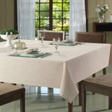 Toalha De Mesa Redonda Dohler 16394 Clean Passion Liso 2,00M 9731 Bege