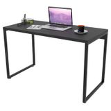 Mesa de Escritório Office 120cm Estilo Industrial Prisma Preto Onix - Mpozenato