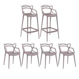 KIT - 4 x cadeiras + 2 x banquetas altas Allegra - Fendi