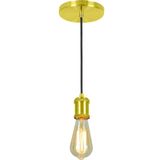 Lustre Pendente Tubo Cilindro Nordic Dourado