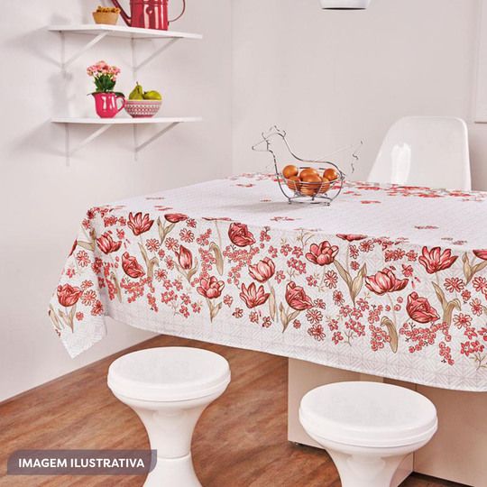 Toalha De Mesa Estampada Pop Quadrada 4 Lugares140x140 Lepper