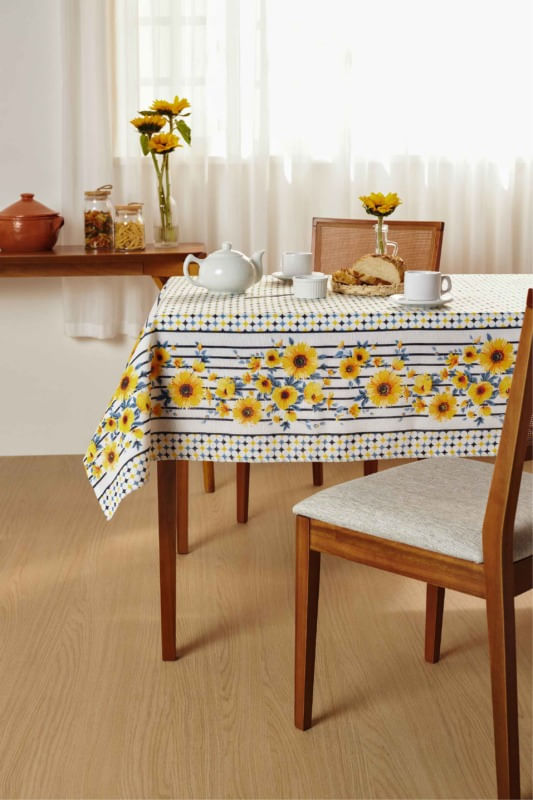 Toalha De Mesa Estampada Pop Quadrada 4 Lugares140x140 Lepper