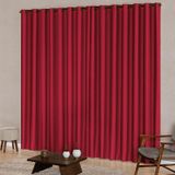 Cortina Para Janela 2,00M X 1,70M Tecido Oxford Vermelho