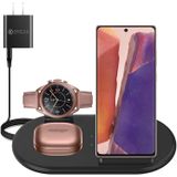 Carregador Sem Fio 3 Em 1, Estação De Carregamento Sem Fio Para Samsung Galaxy Watch Active 2 Galaxy Watch 3 E Galaxy Buds Pro, Fast Charger Stand Do