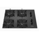 Cooktop Mueller 4 Bocas Ultra Chama Preto