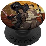 Star Wars: The Force Awakens Exclusive Illustrated Group Popsockets Popgrip: Controle Permutável Para Telefones E Tablets