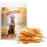 Pawmate Dog Trata Frango Embrulhado Rawhide, Long Lasting Dog Chews Com Taurina, Rawhide Alternativo Frango Peito Cão Treinamento Mastigar Lanches Ma