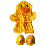 Duck Robe &amp, Slippers Pijamas Roupa De Urso De Pelúcia Roupas De Urso De Pelúcia Caber 14 - 18 Build-a-bear E Fazer Seus Próprios Animais De Pelú