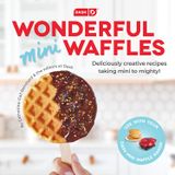 Dash Dcb001mw Maravilhoso Mini Waffles Livro De Receitas Com Glúten, Vegan, Paleo, Laticínios + Opções Sem Nozes, Mais De 80+ Guias Fáceis De Seguir,