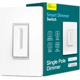 Smart Dimmer Switch, Interruptor Inteligente De Polo Único Para Lâmpadas Dimmable, Interruptor De Luz Inteligente Wifi Treatlife 2.4ghz Funciona Com