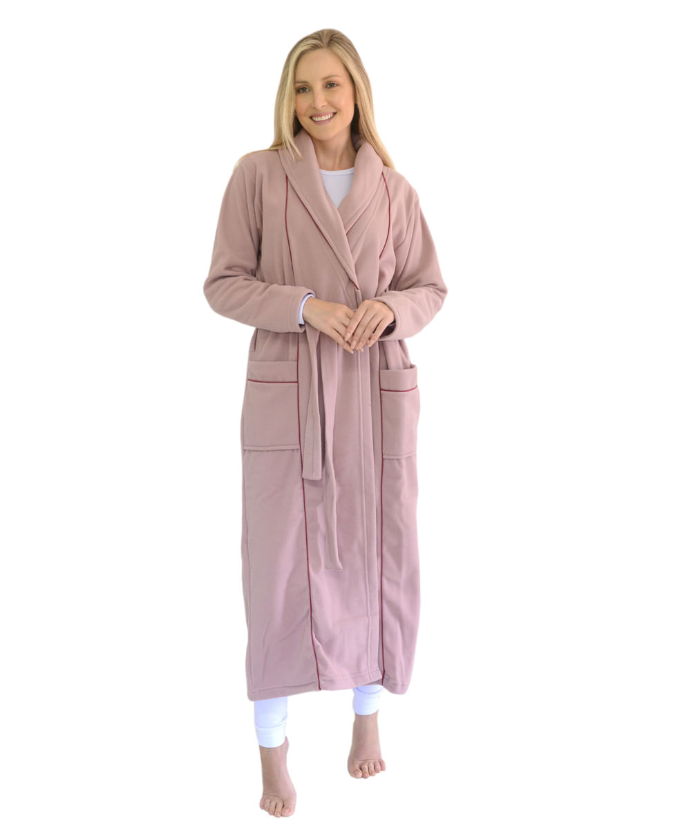 Robe Roupão Longo Microsoft Feminino Canto Íntimo