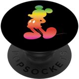 Disney Mickey Mouse Gradient Rainbow Silhouette Popsockets Popgrip: Aperto Permutável Para Telefones &amp, Tablets
