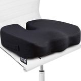 Almofada De Almofada Para Cadeira De Escritório - 100% Memória Espuma Firme Coccyx Pad - Tailbone, Sciatica, Lower Back Pain Relief - Corretivo De Po