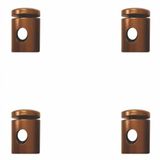 Kit-4 Desviador De Cabo Lustres Pendentes Luminária/4 Cobre