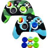 2pcs Silicone Skin Cover Grip Case Para Xbox Series X/s Controller, Protetor De Borracha Para Xbox Series X/s (6pcs Thumb Joystick Grips) (série X/s-