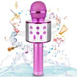 Ranphykx Bluetooth Karaoke Microfone Sem Fio Para Crianças, Aniversário Mais Quente Apresenta Brinquedos Para 9 10 11 12 Anos Meninas De Idade (rosa